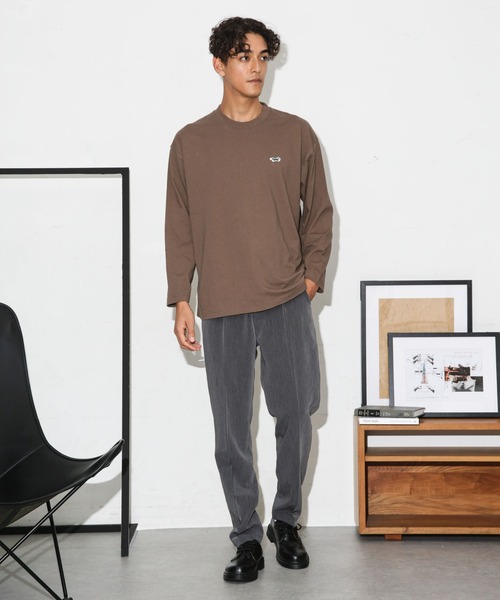 PENNEYS(ぺニーズ)の「「Penney's別注」ワンポイントTシャツロンT(Tシャツ/カットソー・メンズ・モカ/スミクロ/ホワイト・S/L/M)」の9枚目の写真
