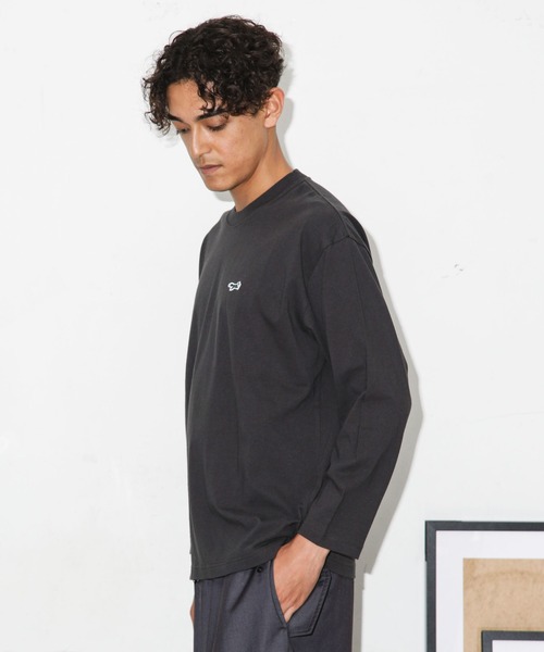 PENNEYS(ぺニーズ)の「「Penney's別注」ワンポイントTシャツロンT(Tシャツ/カットソー・メンズ・モカ/スミクロ/ホワイト・S/L/M)」の8枚目の写真
