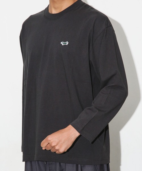 PENNEYS(ぺニーズ)の「「Penney's別注」ワンポイントTシャツロンT(Tシャツ/カットソー・メンズ・モカ/スミクロ/ホワイト・S/L/M)」の5枚目の写真