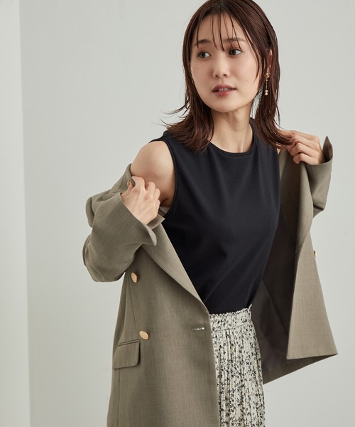 ROPE' PICNIC（ロペピクニック）の「Energyインナー（タンクトップ・レディース・ブラック/グレー系その他・38）」の5枚目の写真