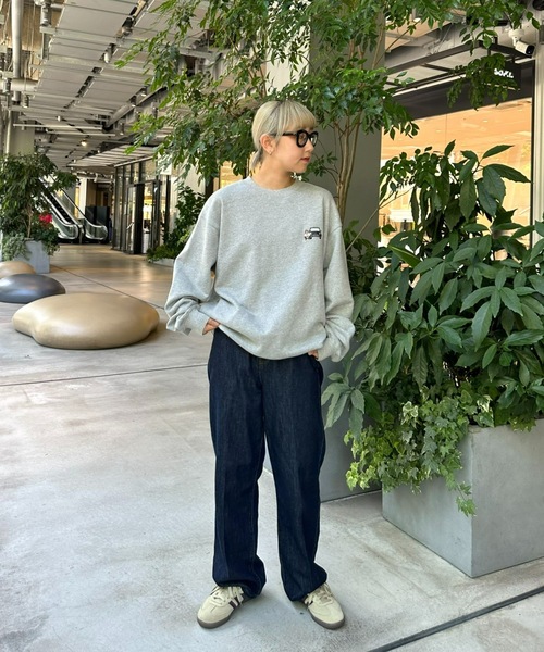 CIAOPANIC TYPY（チャオパニックティピー）の「【ユニセックス】ワンポイント刺繍裏毛スウェット（スウェット・メンズ・ライトグレー/アイボリー/チャコールグレー/ブラック/ネイビー/オフホワイト・MEDIUM/LARGE）」の20枚目の写真