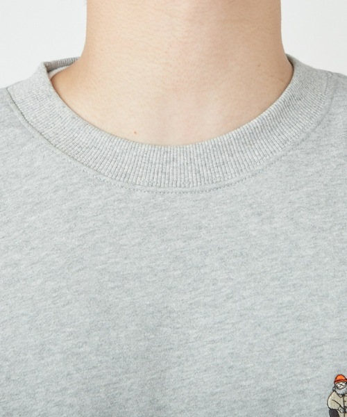 CIAOPANIC TYPY（チャオパニックティピー）の「【ユニセックス】ワンポイント刺繍裏毛スウェット（スウェット・メンズ・ライトグレー/アイボリー/チャコールグレー/ブラック/ネイビー/オフホワイト・MEDIUM/LARGE）」の11枚目の写真