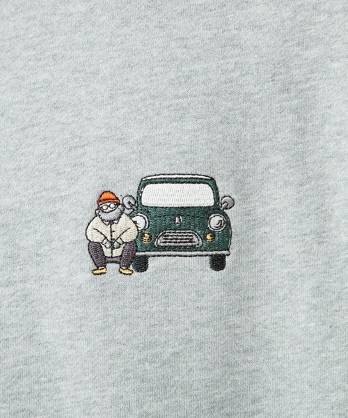 CIAOPANIC TYPY（チャオパニックティピー）の「【ユニセックス】ワンポイント刺繍裏毛スウェット（スウェット・メンズ・ライトグレー/アイボリー/チャコールグレー/ブラック/ネイビー/オフホワイト・MEDIUM/LARGE）」の15枚目の写真