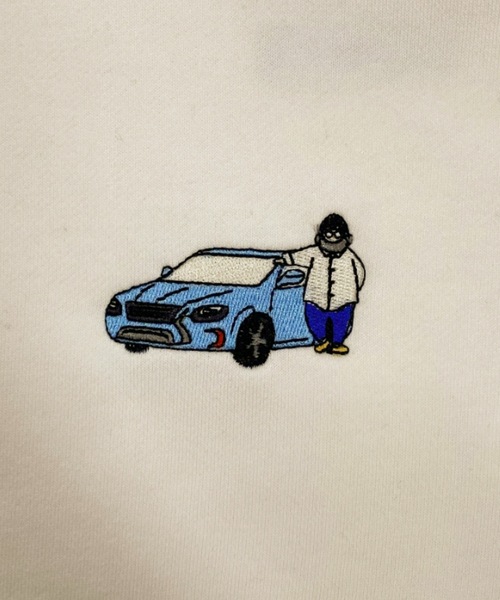 CIAOPANIC TYPY（チャオパニックティピー）の「【ユニセックス】ワンポイント刺繍裏毛スウェット（スウェット・メンズ・ライトグレー/アイボリー/チャコールグレー/ブラック/ネイビー/オフホワイト・MEDIUM/LARGE）」の13枚目の写真