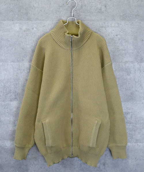 Anytime Songs（エニータイムソングス）の「畦編みドライバーズニット（ニット/セーター・メンズ・オレンジ/ブラウン/ライトベージュ/ブラック/グリーン・LARGE/MEDIUM/X-LARGE）」の4枚目の写真