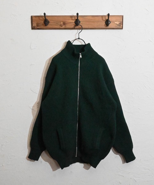 Anytime Songs（エニータイムソングス）の「畦編みドライバーズニット（ニット/セーター・メンズ・オレンジ/ブラウン/ライトベージュ/ブラック/グリーン・LARGE/MEDIUM/X-LARGE）」の5枚目の写真