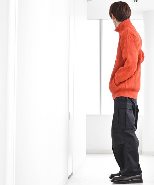 Anytime Songs（エニータイムソングス）の「畦編みドライバーズニット（ニット/セーター・メンズ・オレンジ/ブラウン/ライトベージュ/ブラック/グリーン・LARGE/MEDIUM/X-LARGE）」の12枚目の写真