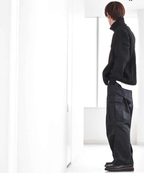 Anytime Songs（エニータイムソングス）の「畦編みドライバーズニット（ニット/セーター・メンズ・オレンジ/ブラウン/ライトベージュ/ブラック/グリーン・LARGE/MEDIUM/X-LARGE）」の19枚目の写真