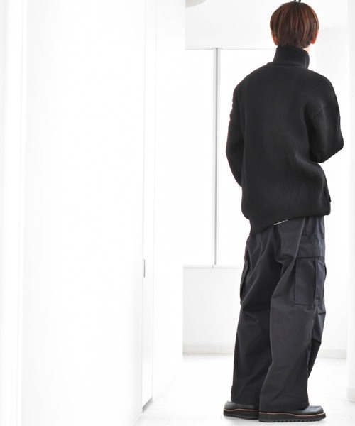 Anytime Songs（エニータイムソングス）の「畦編みドライバーズニット（ニット/セーター・メンズ・オレンジ/ブラウン/ライトベージュ/ブラック/グリーン・LARGE/MEDIUM/X-LARGE）」の20枚目の写真