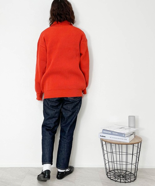 Anytime Songs（エニータイムソングス）の「畦編みドライバーズニット（ニット/セーター・メンズ・オレンジ/ブラウン/ライトベージュ/ブラック/グリーン・LARGE/MEDIUM/X-LARGE）」の17枚目の写真