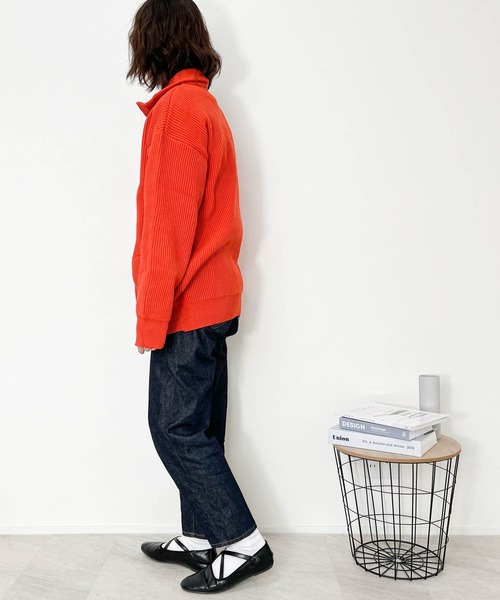 Anytime Songs（エニータイムソングス）の「畦編みドライバーズニット（ニット/セーター・メンズ・オレンジ/ブラウン/ライトベージュ/ブラック/グリーン・LARGE/MEDIUM/X-LARGE）」の16枚目の写真