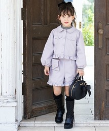 mezzo piano（メゾピアノ）の「フェイクレザーショートパンツ　ポーチつき（その他パンツ・キッズ）」