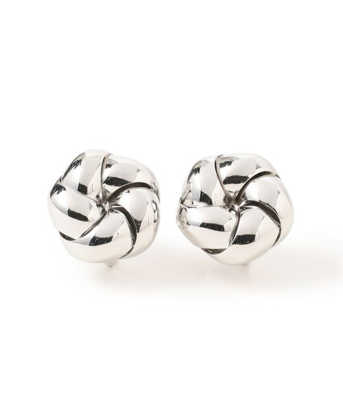 Ray BEAMS(レイビームス)の「Ray BEAMS / ツイスト ノット イヤリング(イヤリング・レディース・シルバー/ゴールド・ONE SIZE)」の1枚目の写真