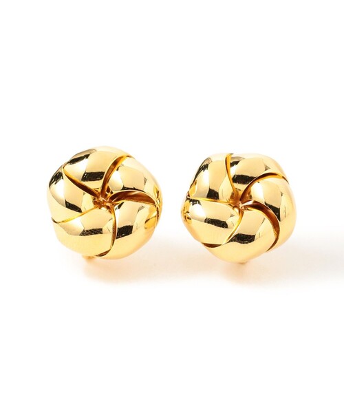 Ray BEAMS(レイビームス)の「Ray BEAMS / ツイスト ノット イヤリング(イヤリング・レディース・シルバー/ゴールド・ONE SIZE)」の2枚目の写真