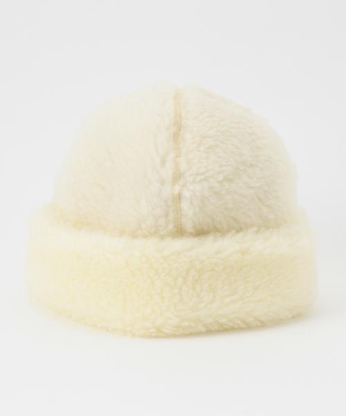 BEAMS BOY（ビームスボーイ）の「decho / ボア ハット 15FW（ハット・レディース・ナチュラル/ブラック・ONE SIZE）」の7枚目の写真