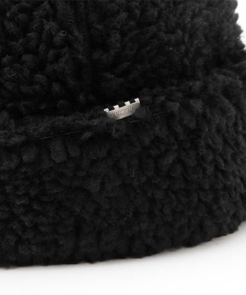 BEAMS BOY（ビームスボーイ）の「decho / ボア ハット 15FW（ハット・レディース・ナチュラル/ブラック・ONE SIZE）」の5枚目の写真