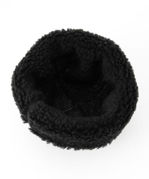 BEAMS BOY（ビームスボーイ）の「decho / ボア ハット 15FW（ハット・レディース・ナチュラル/ブラック・ONE SIZE）」の6枚目の写真