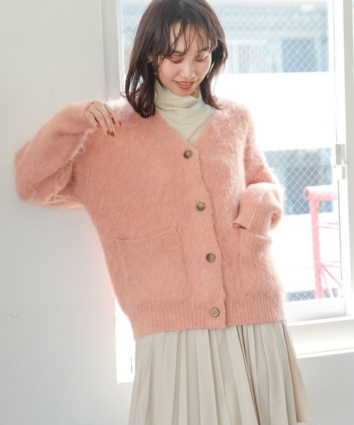 ロージーモンスター　ハンドメイド　カーディガン 中古・古着通販】rosy monster (ロージーモンスター) cable knit