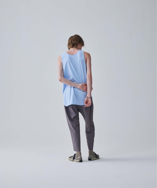 Iroquois（イロコイ）の「LAYERED LONG T/T（タンクトップ・メンズ・ライトブルー/ライトピンク/オフホワイト/ベージュ/ブラック・1/2/3）」の16枚目の写真