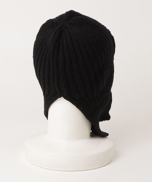 Stuart Austin（ステュアートオースティン）の「【Stuart Austin/ステュアートオースティン】リブニットフライトキャップ（ニットキャップ/ビーニー・レディース・ブラック/アイボリー/ネイビー・FREE）」の13枚目の写真