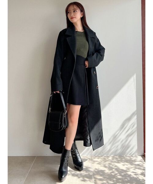 RESEXXY（リゼクシー）の「ハイウエストフレアミニスカート（スカート・レディース・ベージュ/ブラック/アイボリー・FREE）」の17枚目の写真