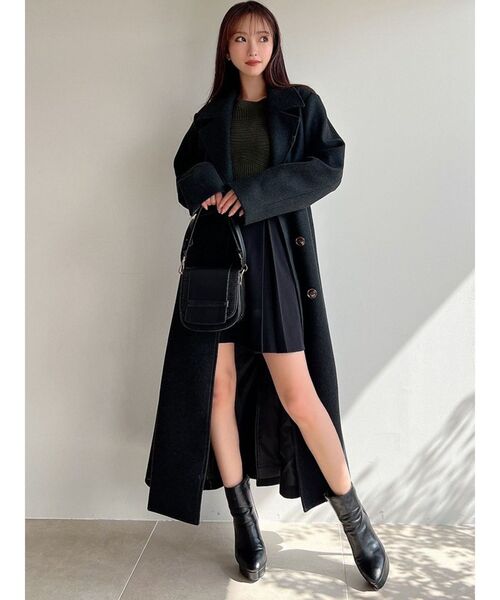 RESEXXY（リゼクシー）の「ハイウエストフレアミニスカート（スカート・レディース・ベージュ/ブラック/アイボリー・FREE）」の18枚目の写真