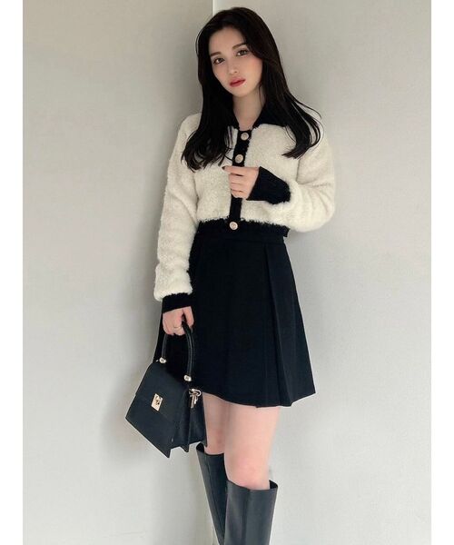 RESEXXY（リゼクシー）の「ハイウエストフレアミニスカート（スカート・レディース・ベージュ/ブラック/アイボリー・FREE）」の20枚目の写真