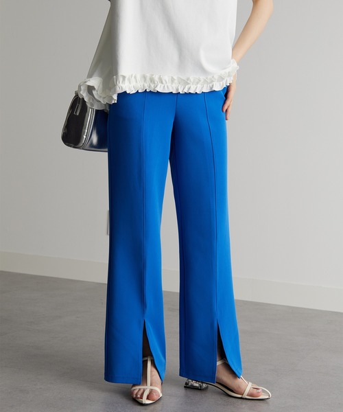 RANAN（ラナン）の「[低身長サイズ有]美脚シルエットスリットフレアパンツ（その他パンツ・レディース・チャコール/ブラック/ライトグレー/ロイヤルブルー/ライトピンク/ブルー系その他・LL/S/M/L）」の12枚目の写真