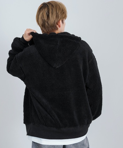 improves（インプローブス）の「ボア ジップアップ フーディー（パーカー・メンズ・ブラック/ベージュ/ブラウン/ホワイト・LARGE/MEDIUM/X-LARGE）」の11枚目の写真