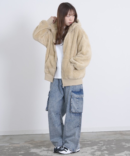 improves（インプローブス）の「ボア ジップアップ フーディー（パーカー・メンズ・ブラック/ベージュ/ブラウン/ホワイト・LARGE/MEDIUM/X-LARGE）」の20枚目の写真