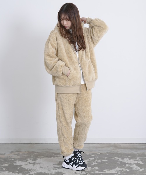 improves（インプローブス）の「ボア ジップアップ フーディー（パーカー・メンズ・ブラック/ベージュ/ブラウン/ホワイト・LARGE/MEDIUM/X-LARGE）」の21枚目の写真