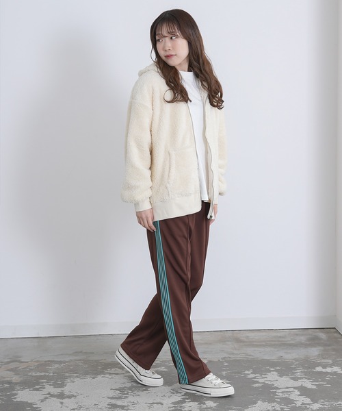 improves（インプローブス）の「ボア ジップアップ フーディー（パーカー・メンズ・ブラック/ベージュ/ブラウン/ホワイト・LARGE/MEDIUM/X-LARGE）」の7枚目の写真