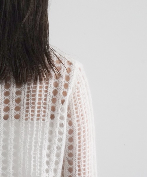 GANNI（ガニー）の「GANNI Mohair Lace Polo（ニット/セーター