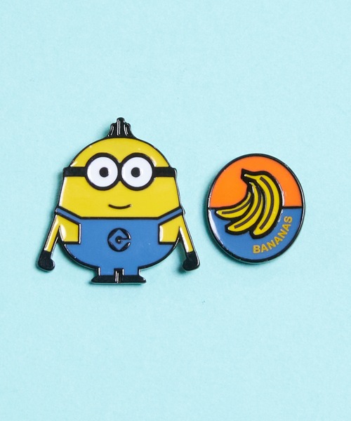 BUTTON＆CUFFLINKS（ボタンアンドカフリンクス）の「BUTTON＆CUFFLINKS　ボタンアンドカフリンクス：ミニオンピアス　スチュアート/オットーとバナナ/ボブとティム/ティムとバナナ（ピアス（両耳用）・レディース・イエロー系その他/イエロー系その他2/イエロー系その他3/イエロー・FREE）」の3枚目の写真