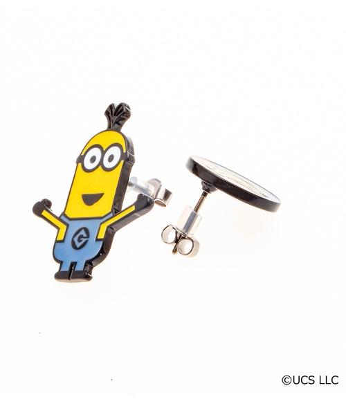 BUTTON＆CUFFLINKS（ボタンアンドカフリンクス）の「BUTTON＆CUFFLINKS　ボタンアンドカフリンクス：ミニオンピアス　スチュアート/オットーとバナナ/ボブとティム/ティムとバナナ（ピアス（両耳用）・レディース・イエロー系その他/イエロー系その他2/イエロー系その他3/イエロー・FREE）」の8枚目の写真