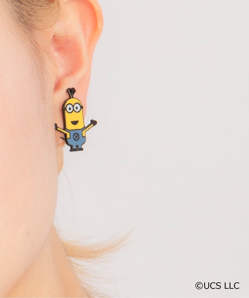 BUTTON＆CUFFLINKS（ボタンアンドカフリンクス）の「BUTTON＆CUFFLINKS　ボタンアンドカフリンクス：ミニオンピアス　スチュアート/オットーとバナナ/ボブとティム/ティムとバナナ（ピアス（両耳用）・レディース・イエロー系その他/イエロー系その他2/イエロー系その他3/イエロー・FREE）」の19枚目の写真