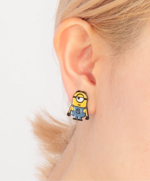 BUTTON＆CUFFLINKS（ボタンアンドカフリンクス）の「BUTTON＆CUFFLINKS　ボタンアンドカフリンクス：ミニオンピアス　スチュアート/オットーとバナナ/ボブとティム/ティムとバナナ（ピアス（両耳用）・レディース・イエロー系その他/イエロー系その他2/イエロー系その他3/イエロー・FREE）」の13枚目の写真