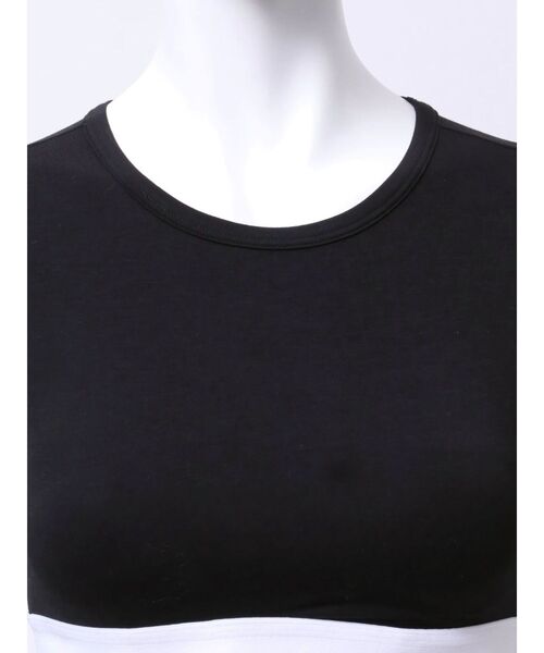Calvin Klein（カルバン・クライン）の「CalvinKlein T-SHIRT BRALETTE（Tシャツ/カットソー・レディース・ブラック/グレー/オフホワイト・SMALL）」の15枚目の写真