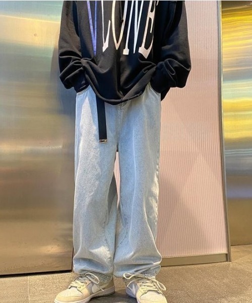 VIBGYOR(ヴィブジョー)の「デニムパンツ(BL)(デニムパンツ・メンズ・ブルー/ブラック・MEDIUM/LARGE)」の4枚目の写真