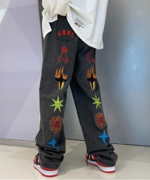 VIBGYOR(ヴィブジョー)の「デニムパンツ(BL)(デニムパンツ・メンズ・ブルー/ブラック・MEDIUM/LARGE)」の6枚目の写真