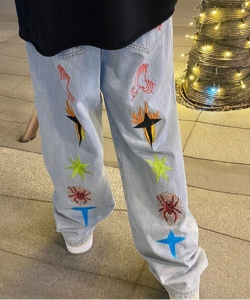 VIBGYOR(ヴィブジョー)の「デニムパンツ(BL)(デニムパンツ・メンズ・ブルー/ブラック・MEDIUM/LARGE)」の7枚目の写真