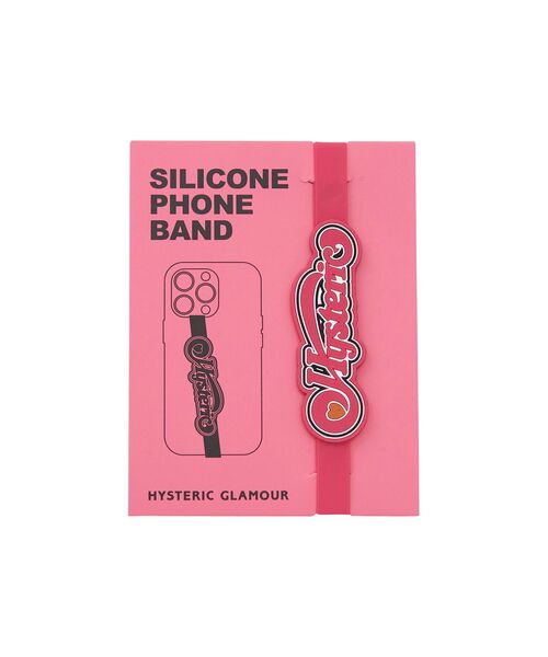 HYSTERIC GLAMOUR(ヒステリックグラマー)の「WRAPPED HEART LOGO スマホバンド(スマホグッズ・レディース・ピンク・FREE)」の2枚目の写真