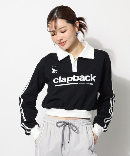 SPIRALGIRL(スパイラルガール)の「ユニフォームジャージトップス(Tシャツ/カットソー・レディース・ホワイト/ブラック・FREE)」の16枚目の写真