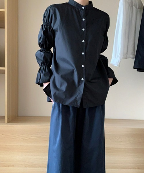 SEU(エスイーユー)の「キャンディースリーブブラウス(シャツ/ブラウス・レディース・ホワイト/ベージュ/ブラック・フリー)」の19枚目の写真