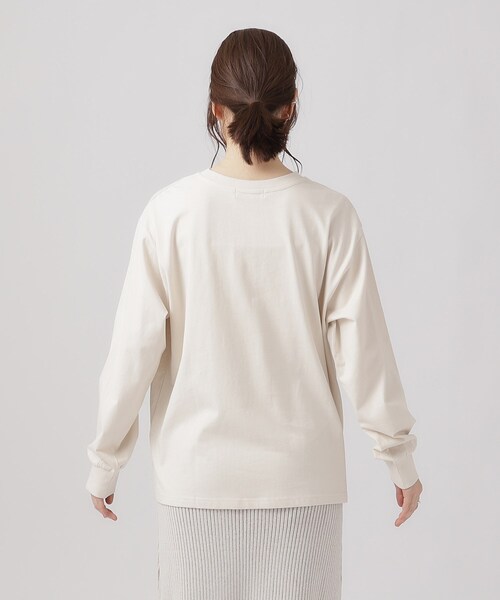 SHOO・LA・RUE（シューラルー）の「◆プリントロングスリーブTシャツ（Tシャツ/カットソー・レディース・ベージュ系その他4/ブラック系2/グレー系/グリーン系3/ピンク系その他/ホワイト系その他/ライトブルー/ホワイト・02/03/04）」の12枚目の写真