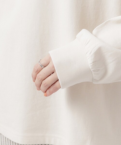 SHOO・LA・RUE（シューラルー）の「◆プリントロングスリーブTシャツ（Tシャツ/カットソー・レディース・ベージュ系その他4/ブラック系2/グレー系/グリーン系3/ピンク系その他/ホワイト系その他/ライトブルー/ホワイト・02/03/04）」の14枚目の写真