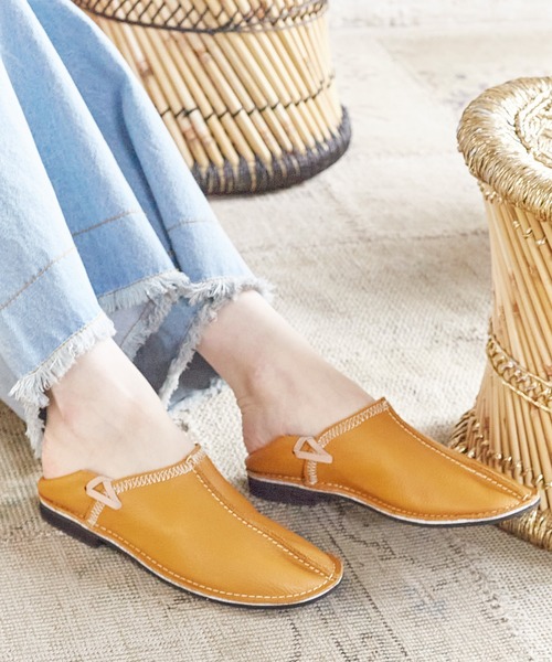 チャイハネ（チャイハネ）の「【チャイハネ】ダッカバブーシュ（スリッポン・レディース・ブラウン/グリーン/ブラック・ONESIZE）」の3枚目の写真