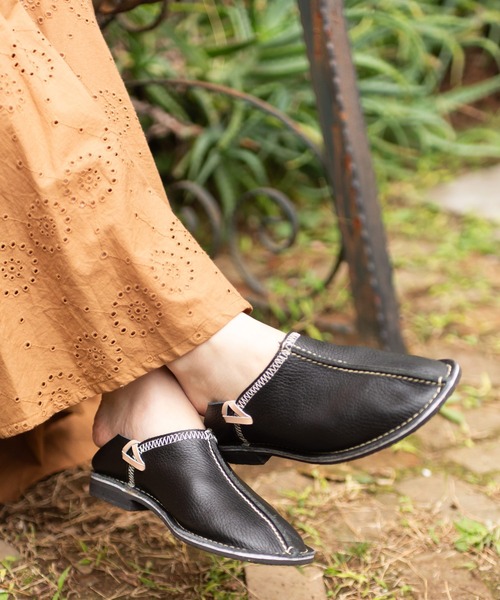 チャイハネ（チャイハネ）の「【チャイハネ】ダッカバブーシュ（スリッポン・レディース・ブラウン/グリーン/ブラック・ONESIZE）」の8枚目の写真