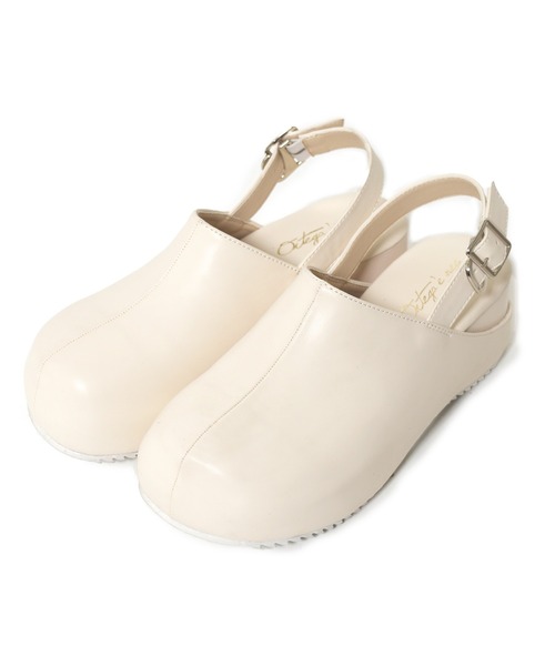 w closet（ダブルクローゼット）の「ストラップサボ（サンダル・レディース・オフホワイト/ブラック・M/L）」の14枚目の写真