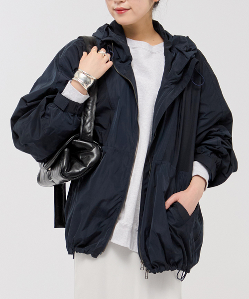 AP STUDIO メモリーコクーンパーカー　ネイビー AP STUDIO（エーピーストゥディオ）の「メモリーコクーンパーカー